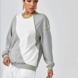 Ladies colorblock sweatshirt 